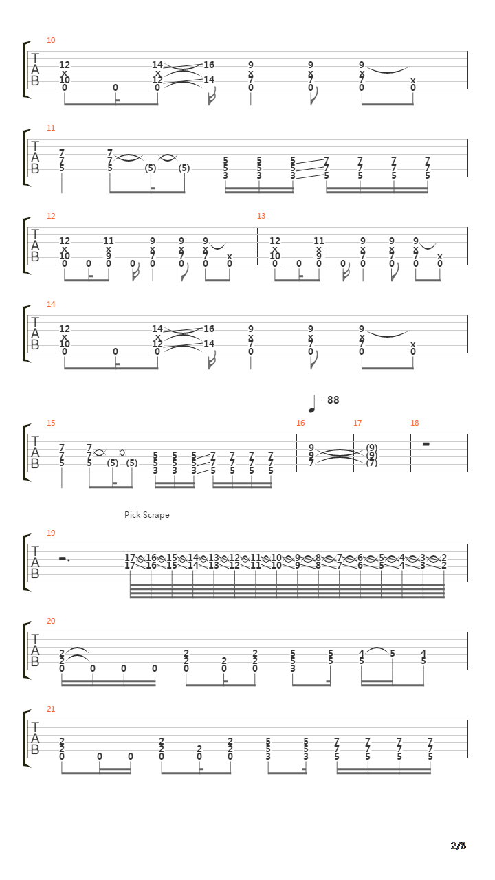 The Leaving Song吉他谱