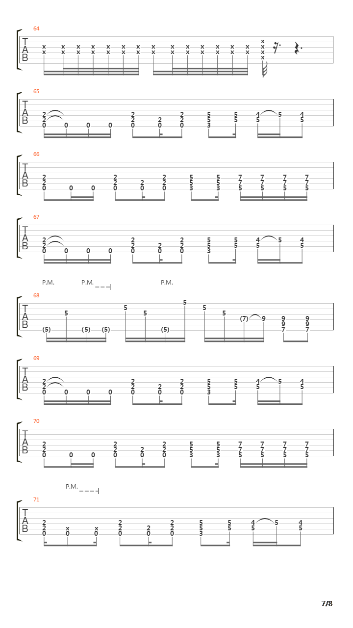 The Leaving Song吉他谱