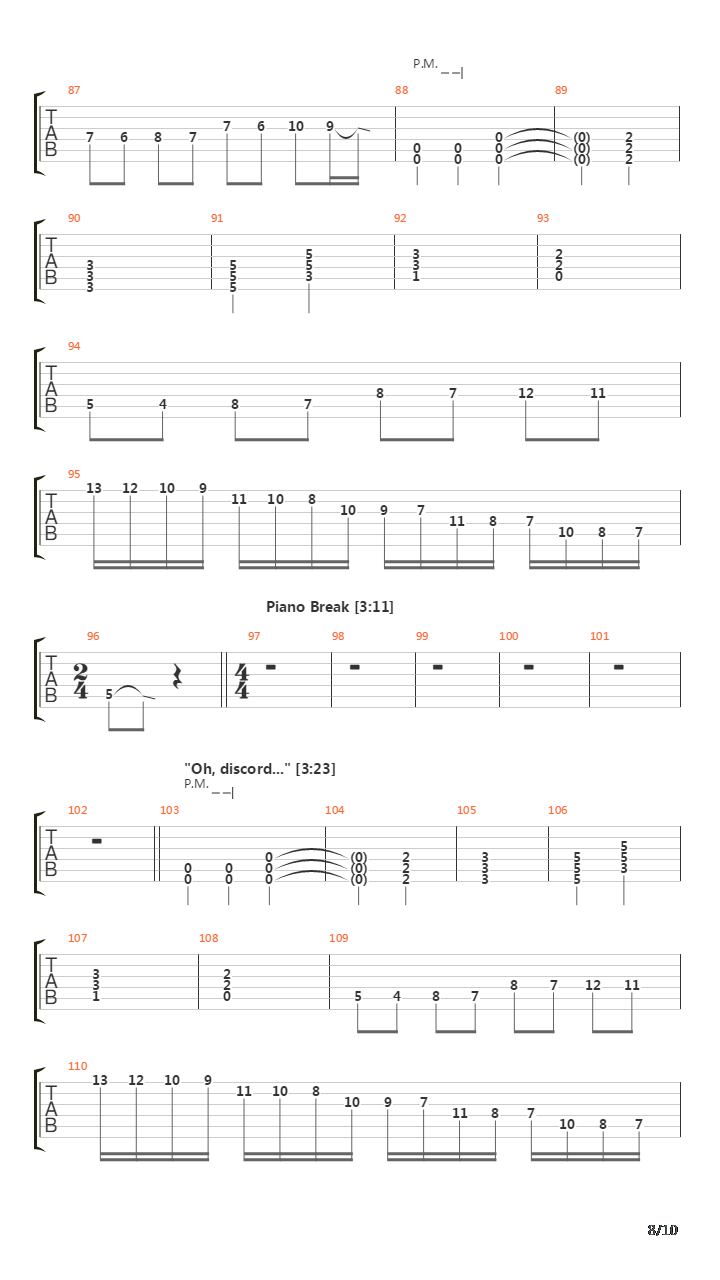 Discord吉他谱