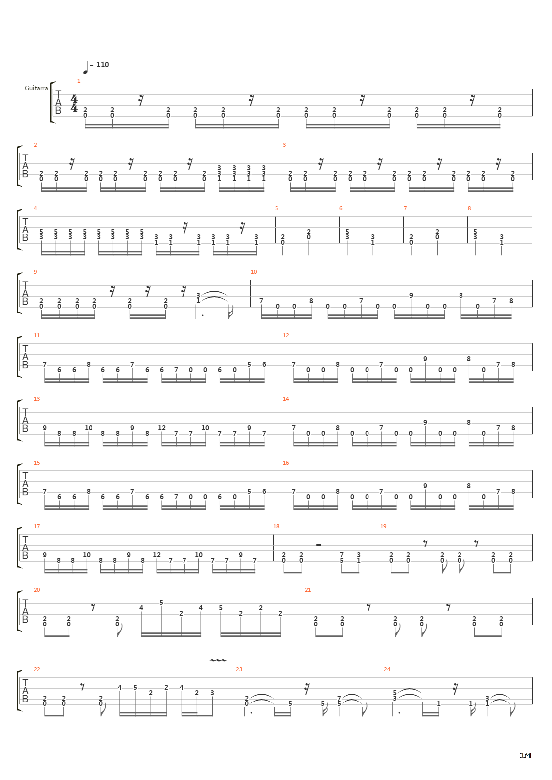 Transitory吉他谱