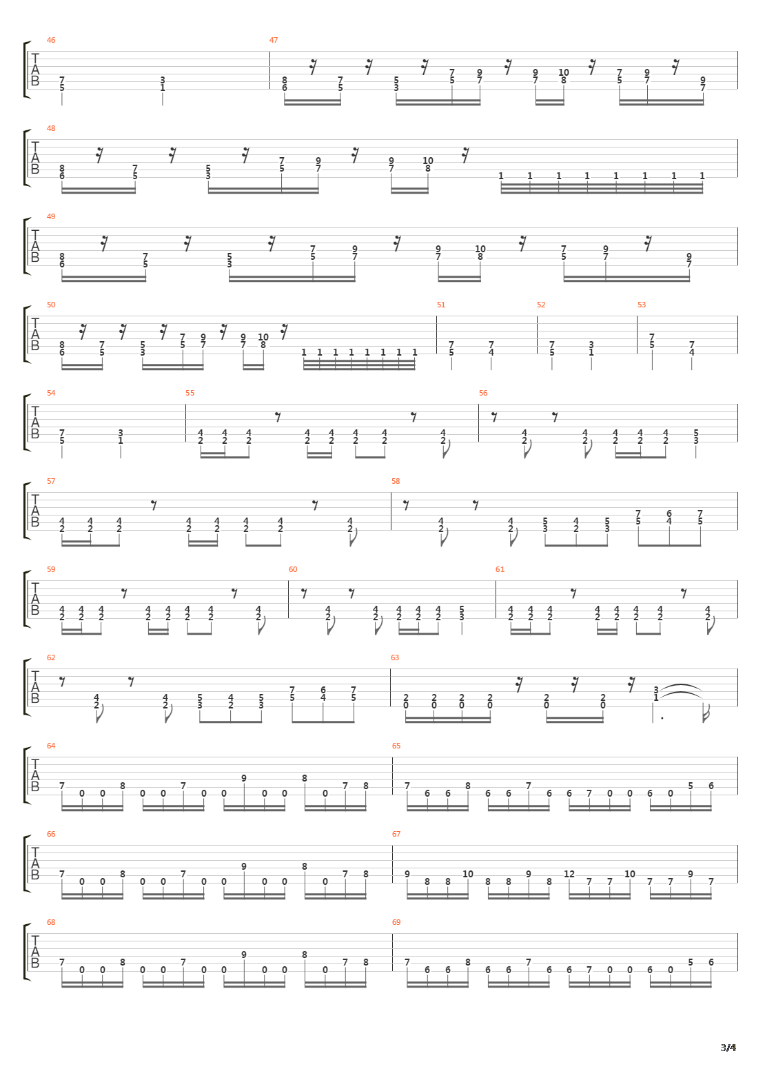 Transitory吉他谱