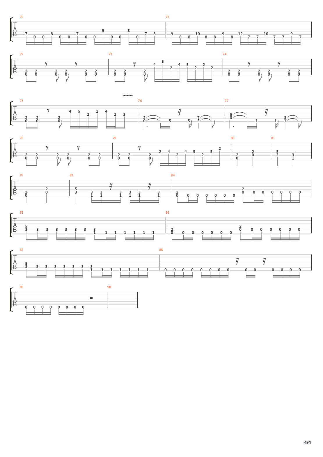 Transitory吉他谱