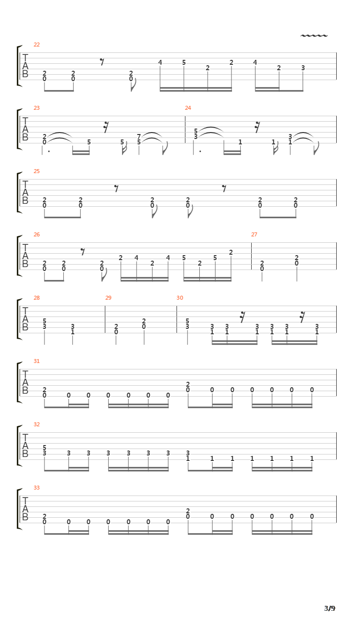 Transitory吉他谱