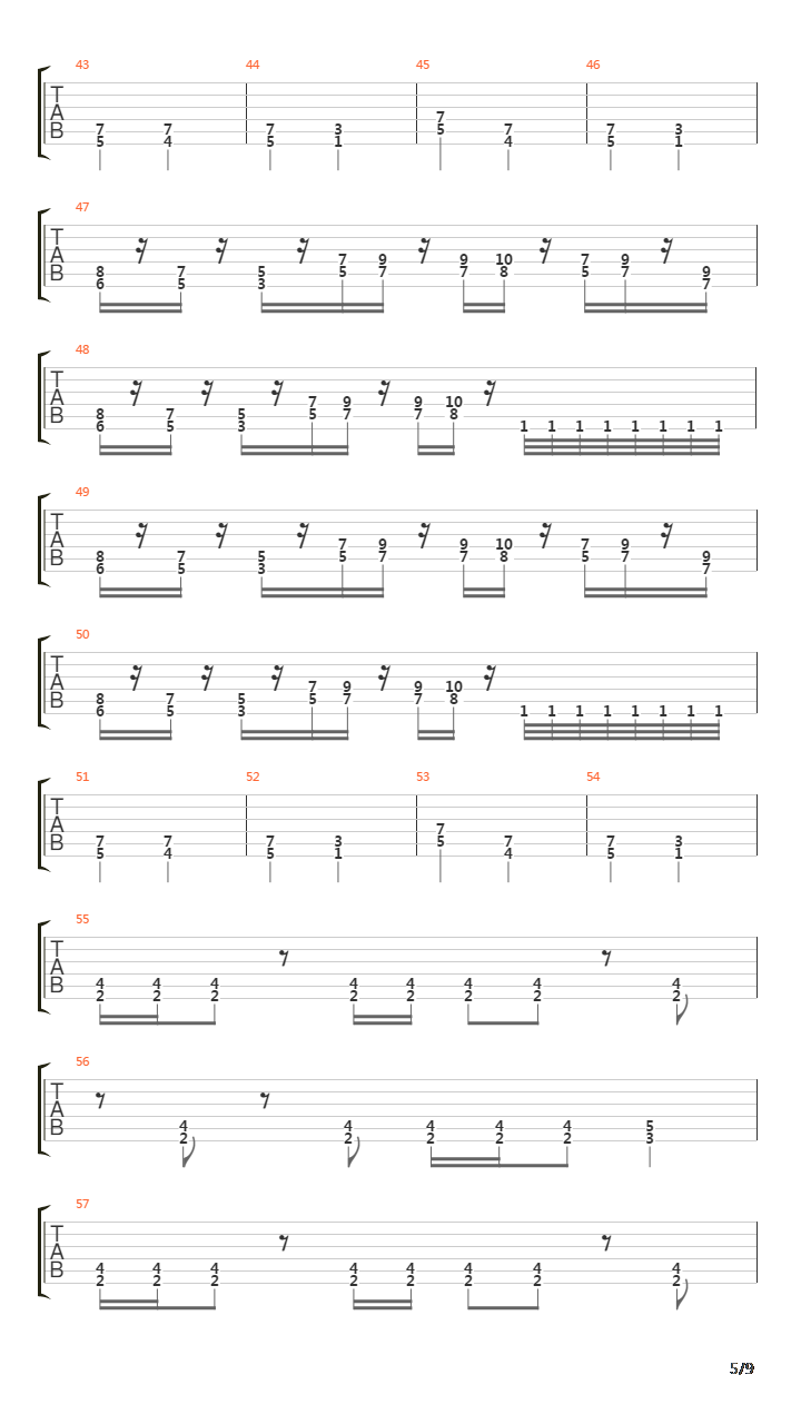 Transitory吉他谱