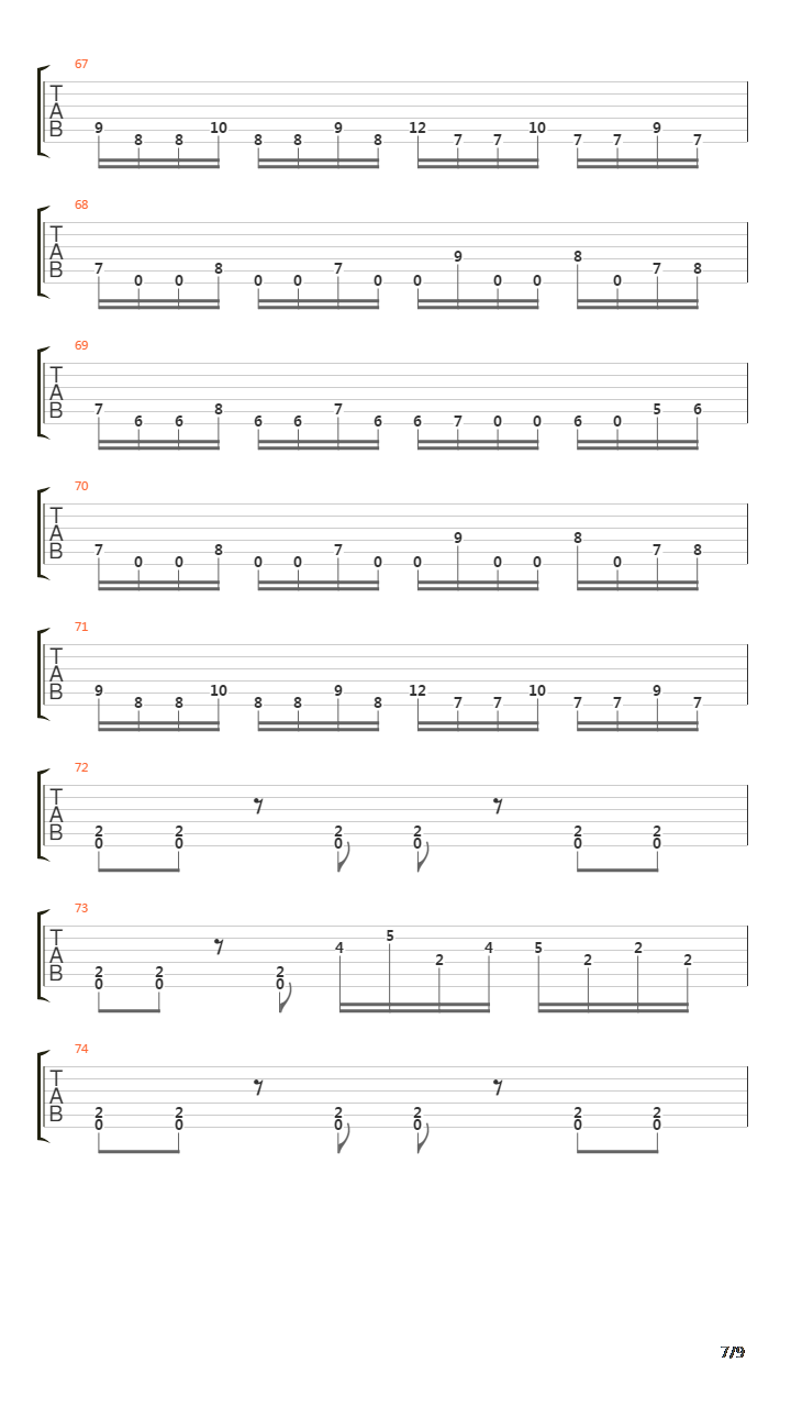 Transitory吉他谱