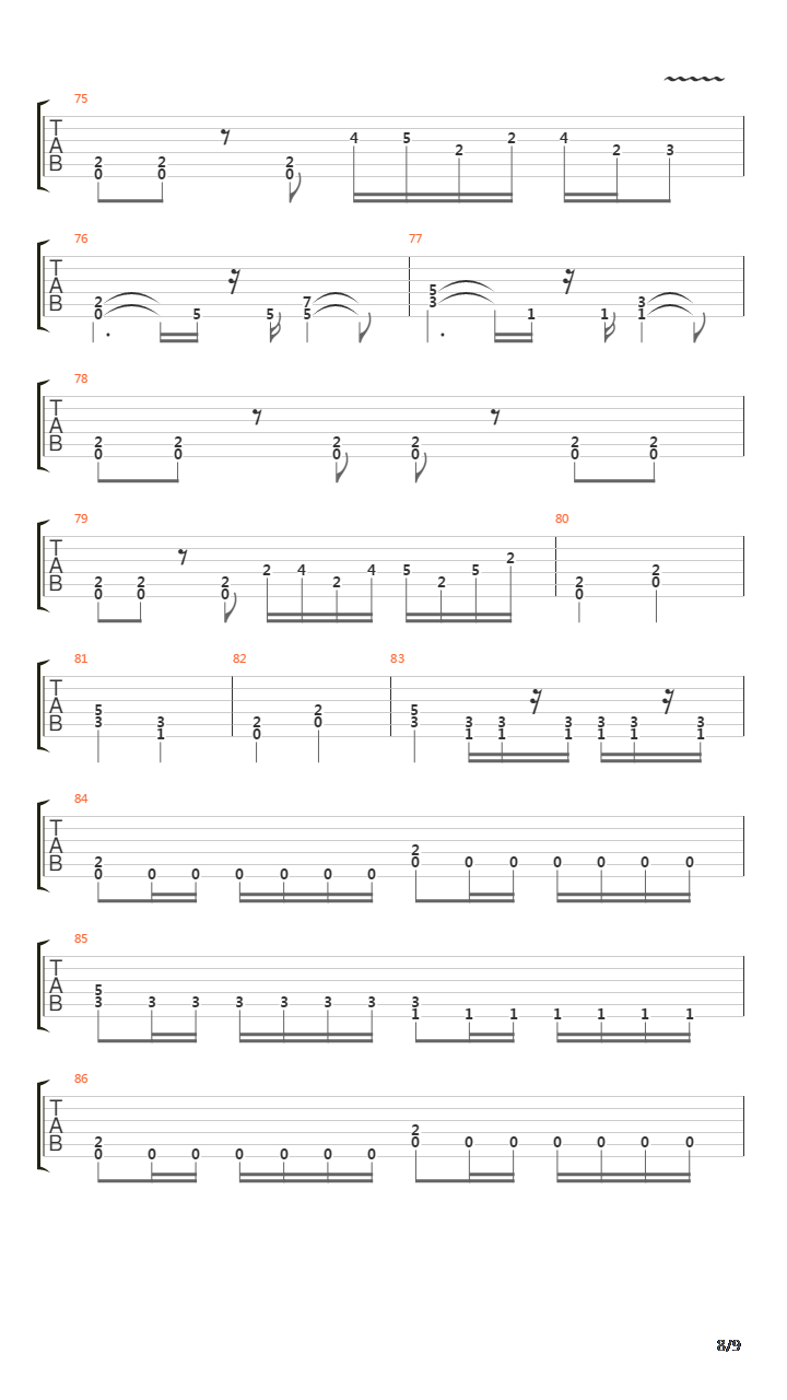 Transitory吉他谱