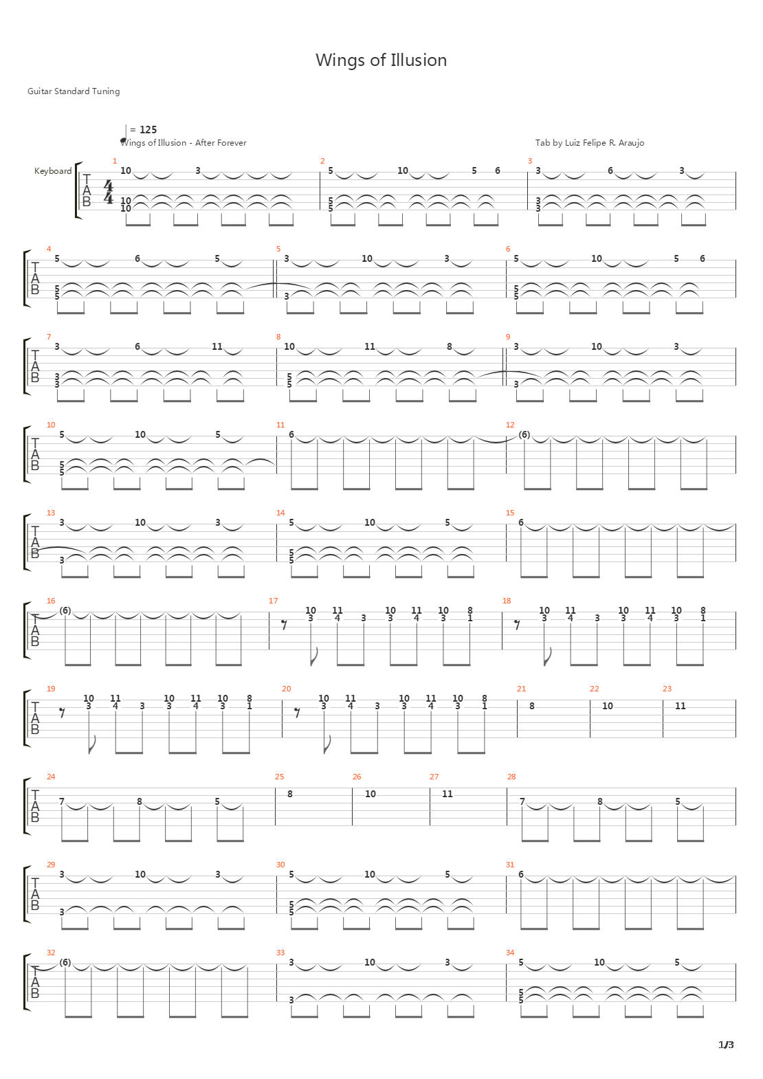 Wings Of Illusion吉他谱