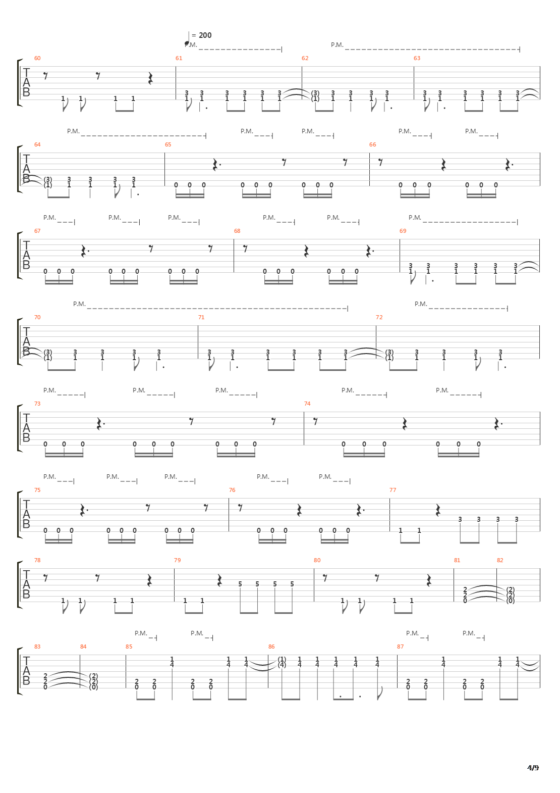 A Steady Decline吉他谱