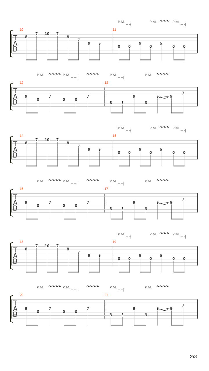 A Steady Decline吉他谱