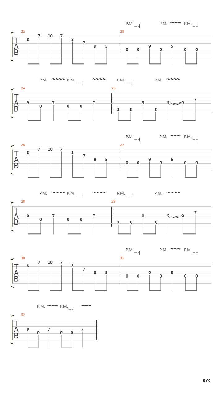 A Steady Decline吉他谱