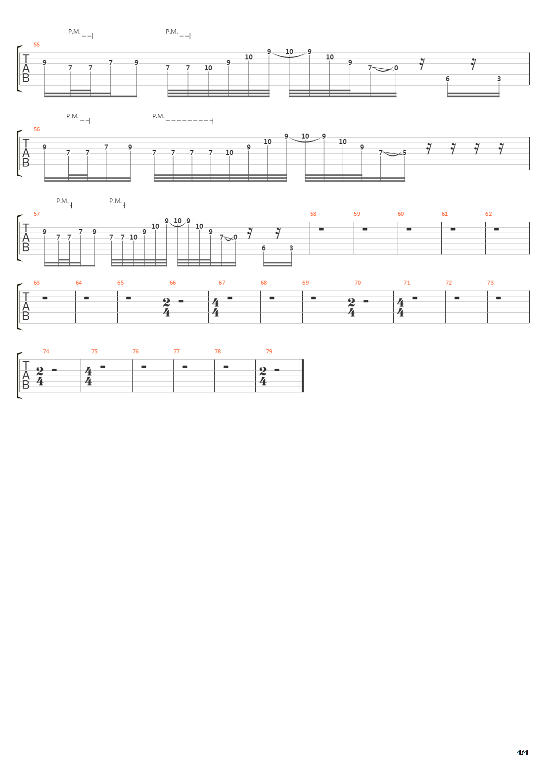 Cursing Akenaten吉他谱