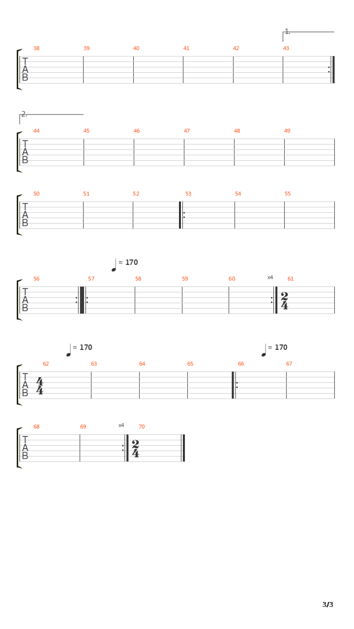 Cursing Akenaten吉他谱