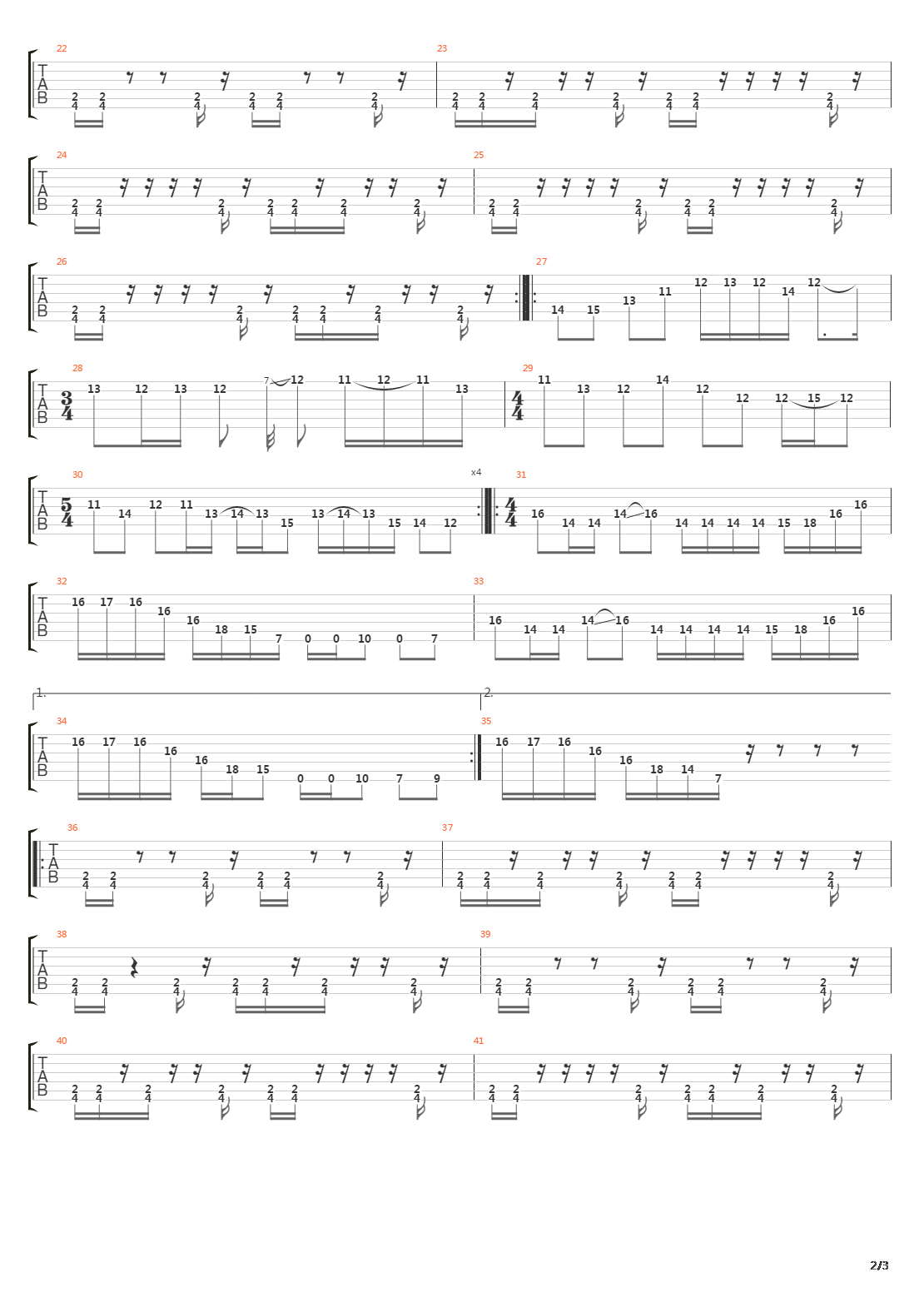 Cursing Akhenaten吉他谱