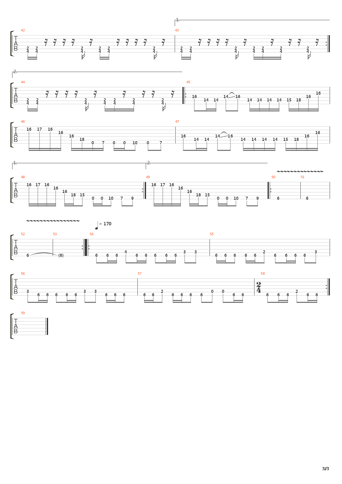 Cursing Akhenaten吉他谱