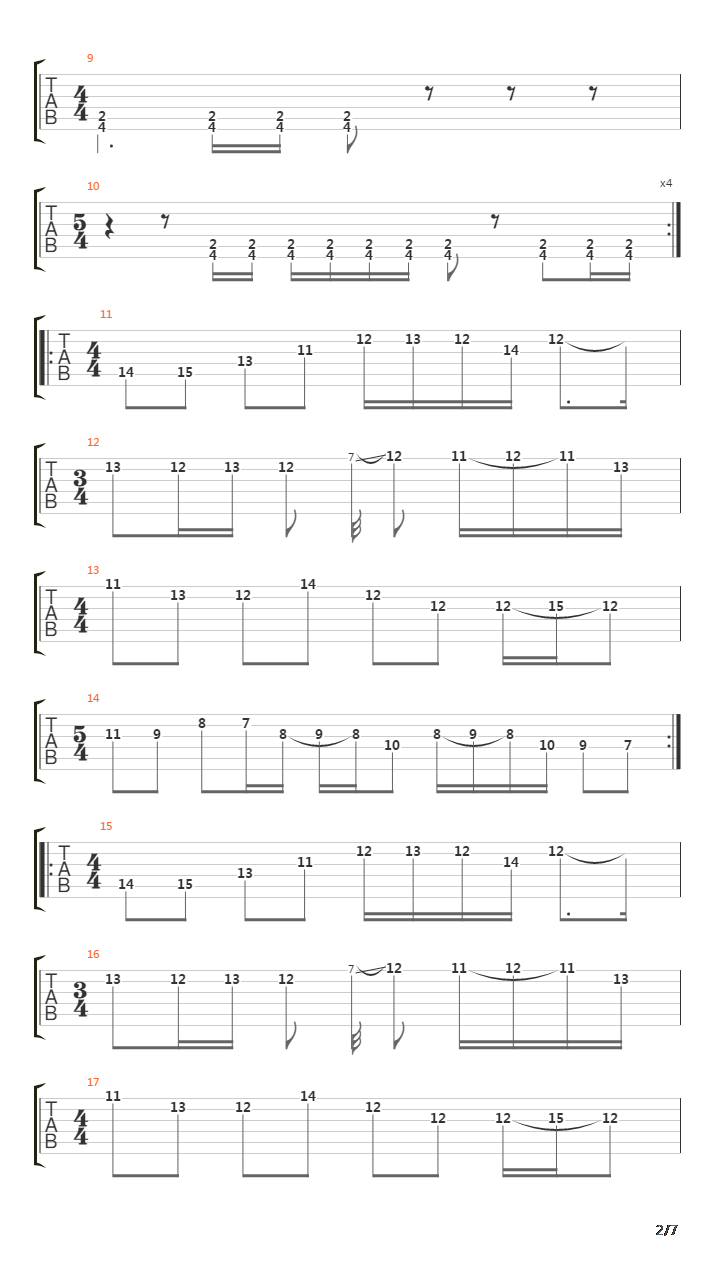 Cursing Akhenaten吉他谱