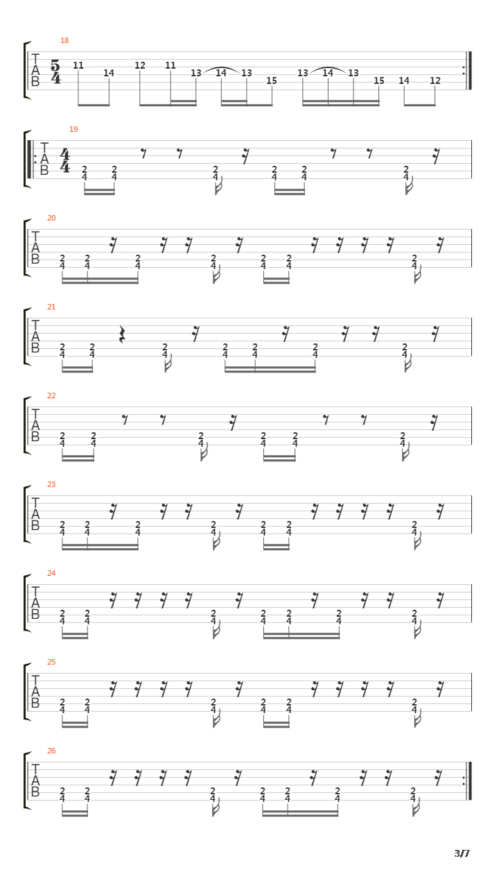 Cursing Akhenaten吉他谱