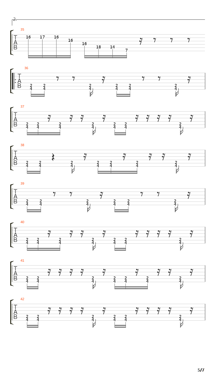 Cursing Akhenaten吉他谱