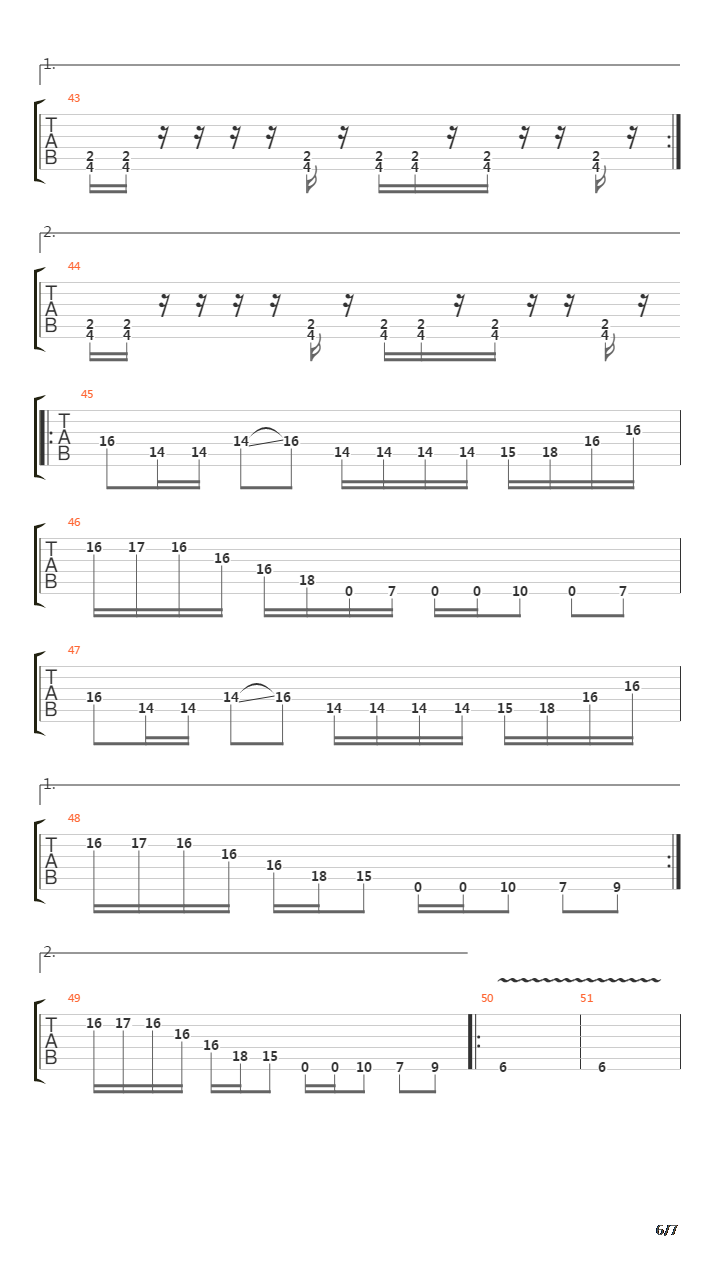 Cursing Akhenaten吉他谱