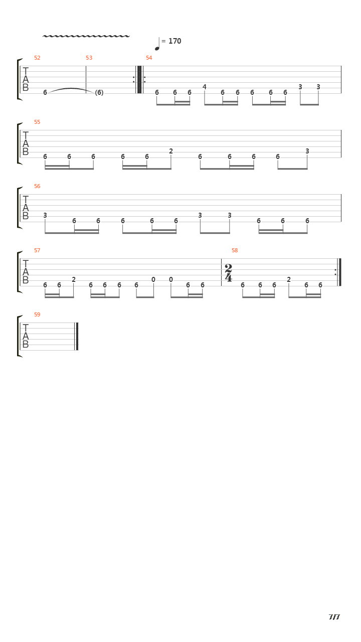 Cursing Akhenaten吉他谱