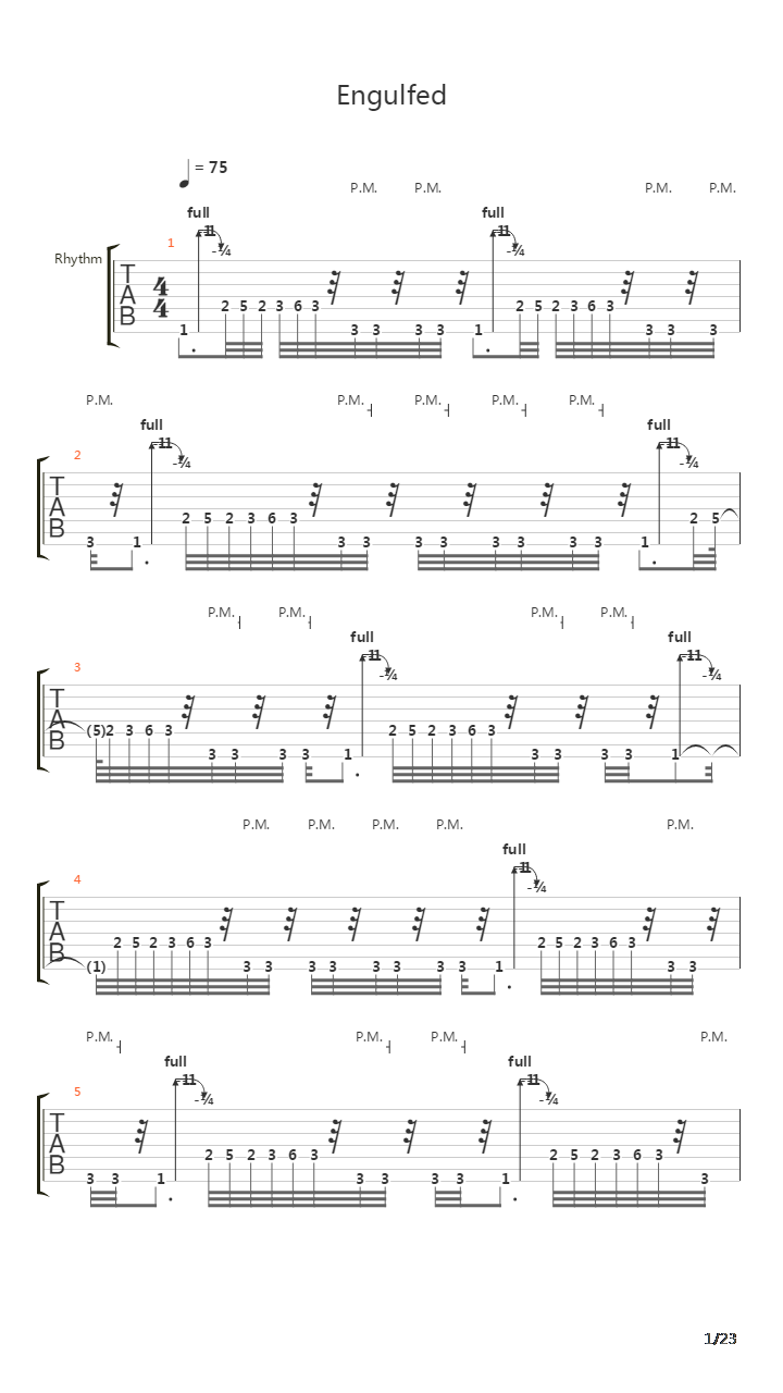 Engulfed吉他谱