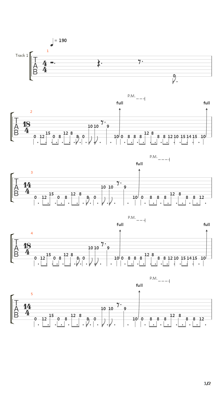 Rareform吉他谱