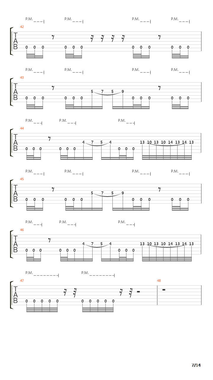 The Forfeit吉他谱