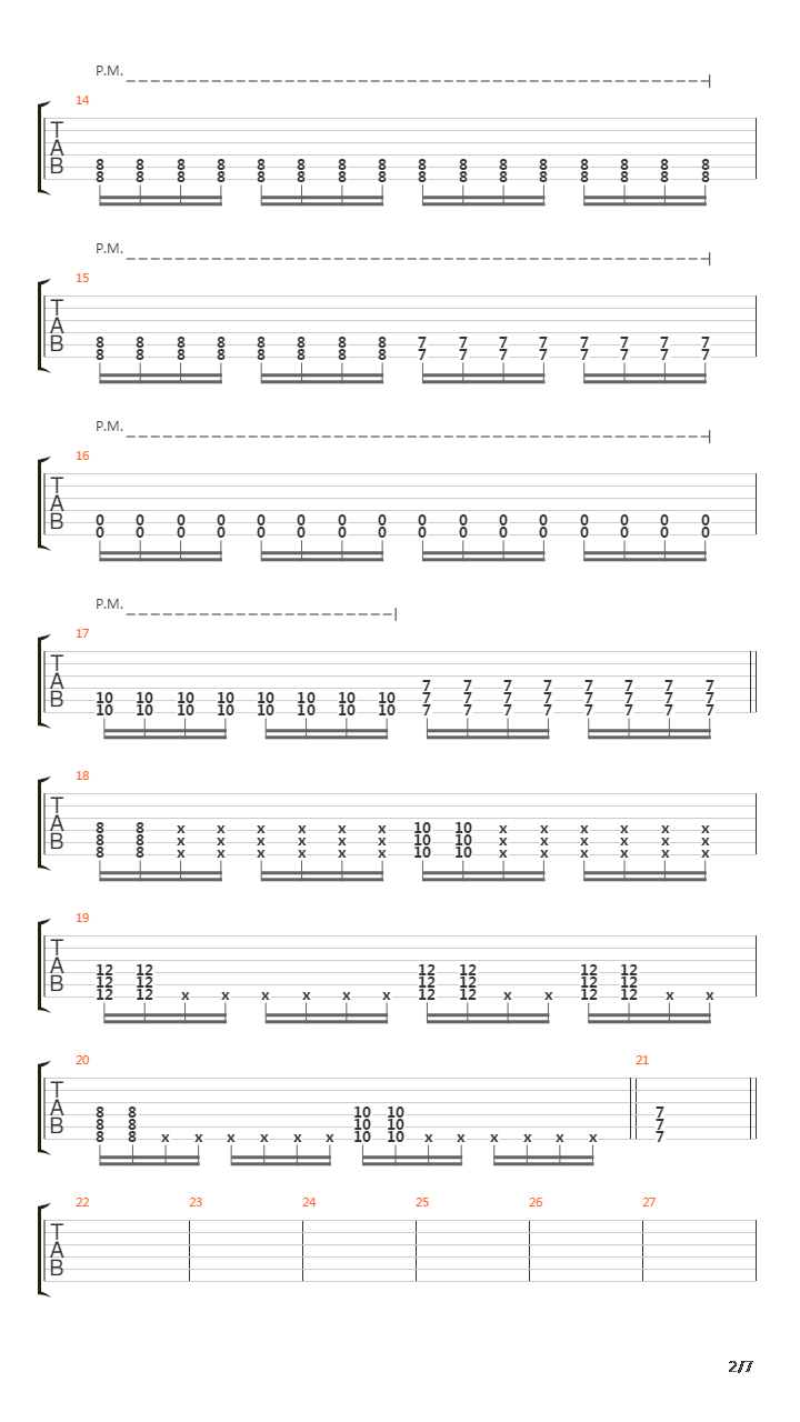 Lullaby Of The Crucified吉他谱