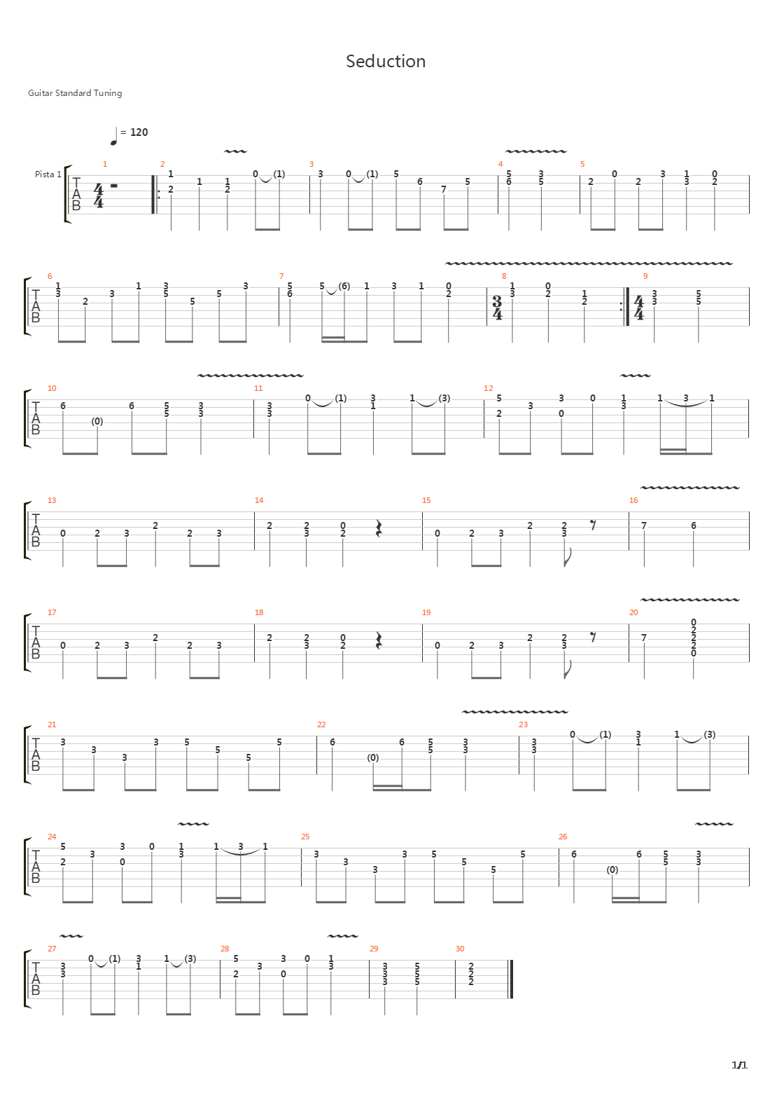 Seduction吉他谱