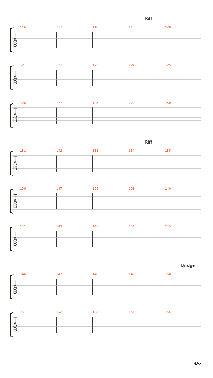 The Best Laid Plans Of Mice And Marionettes吉他谱