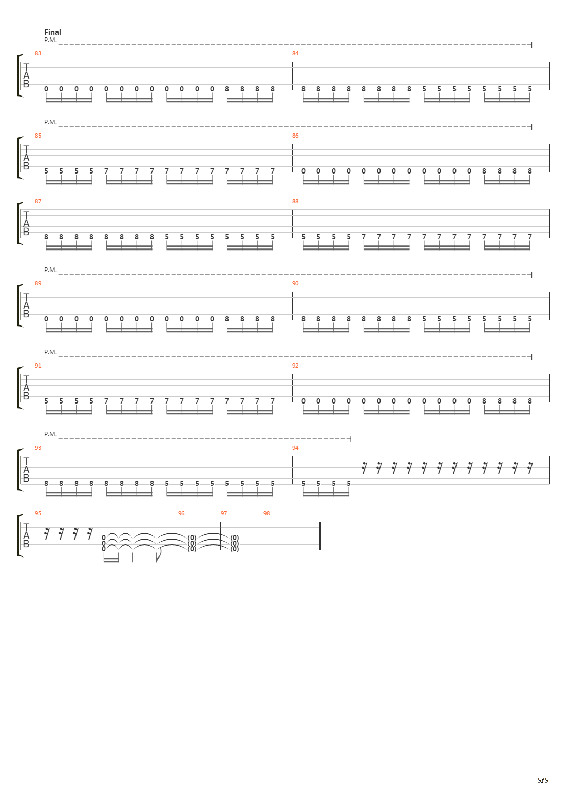 The Thespian吉他谱