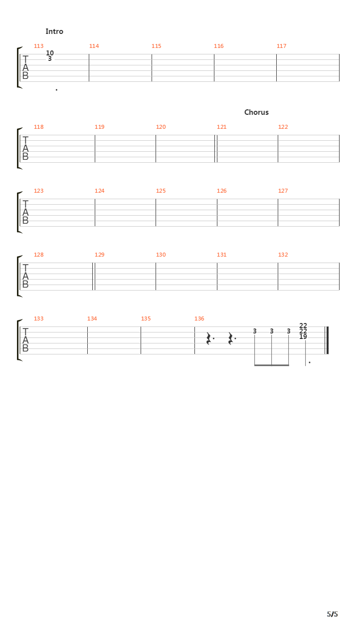 Rum吉他谱