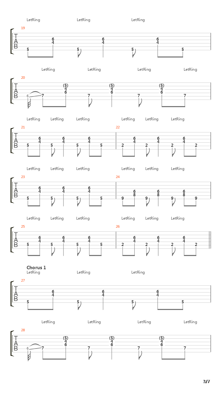 Black Gives Way To Blue吉他谱