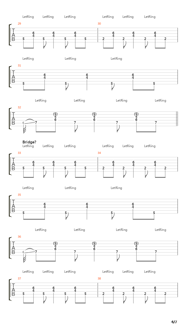 Black Gives Way To Blue吉他谱