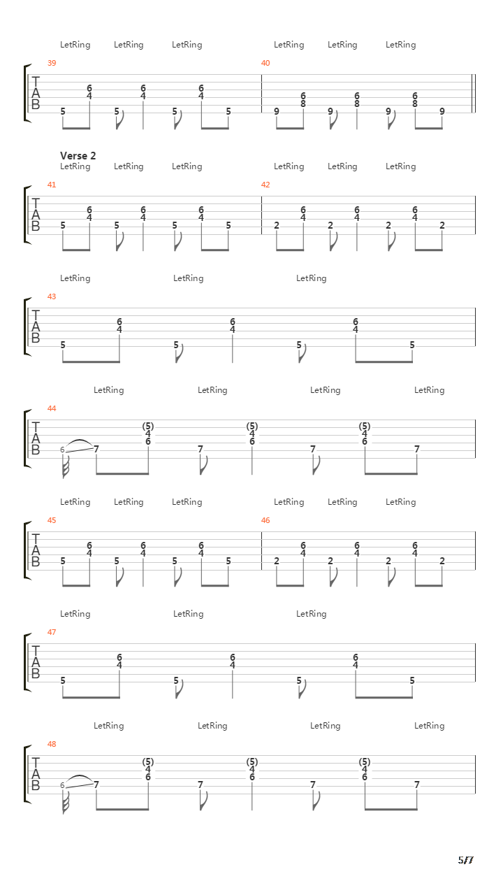 Black Gives Way To Blue吉他谱