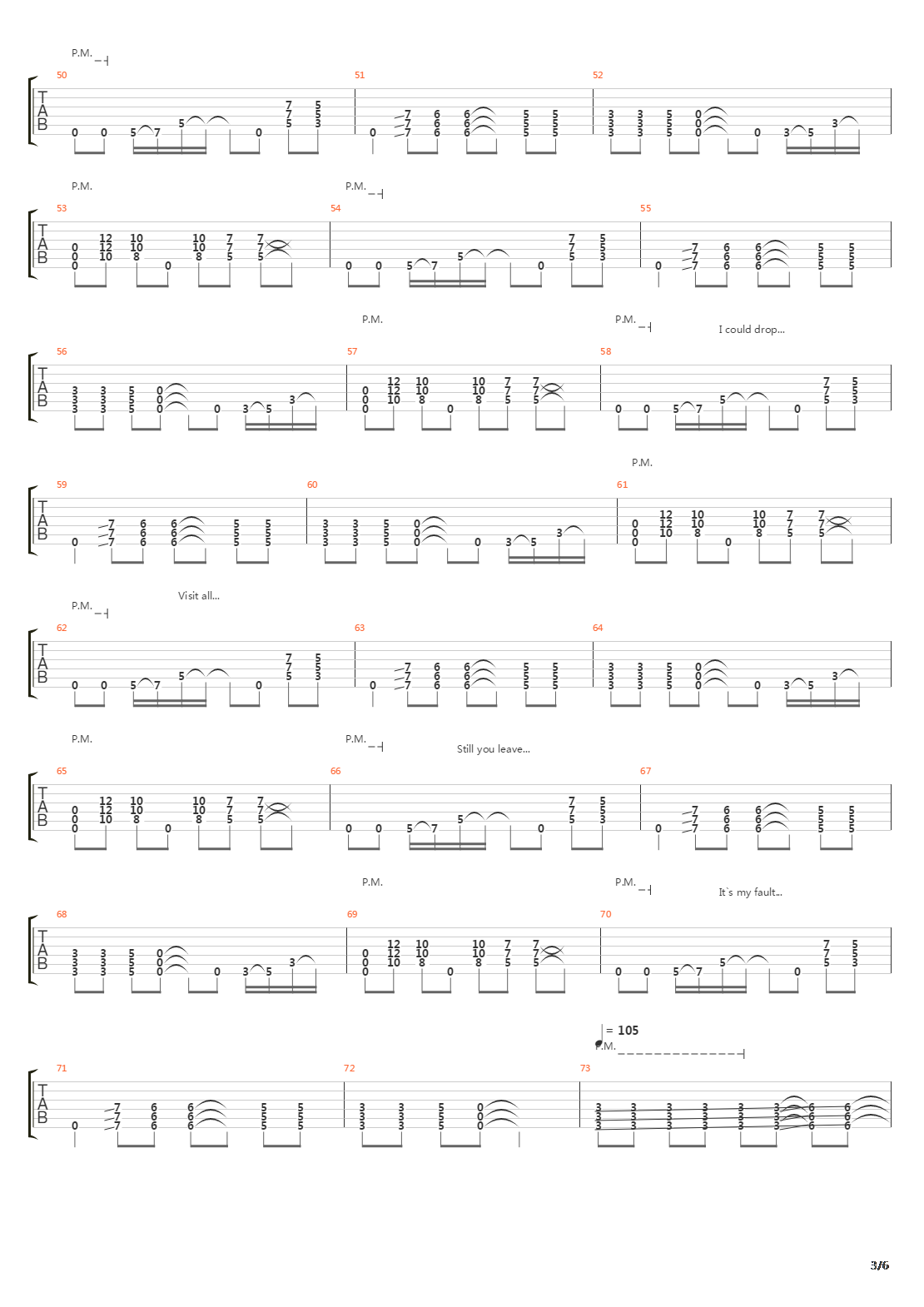 Died吉他谱