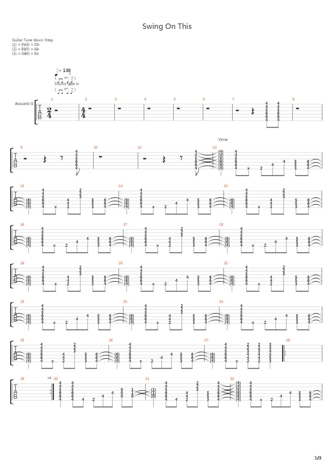Swing On This吉他谱