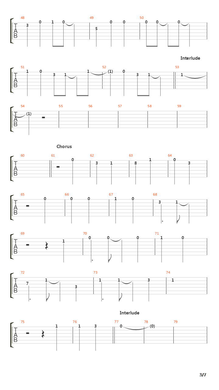 5-3-10-4吉他谱