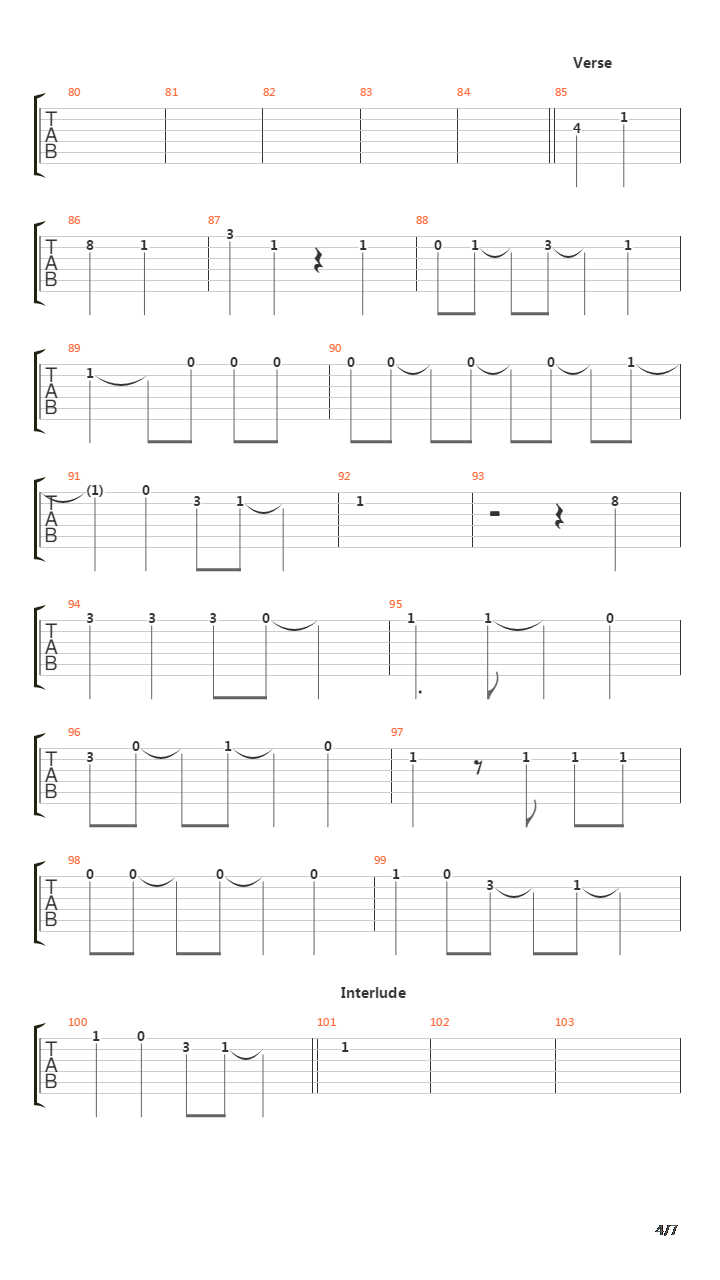 5-3-10-4吉他谱