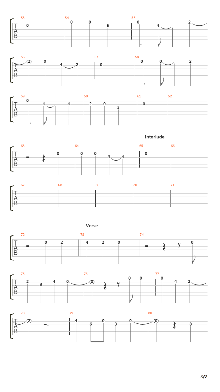 Burn吉他谱