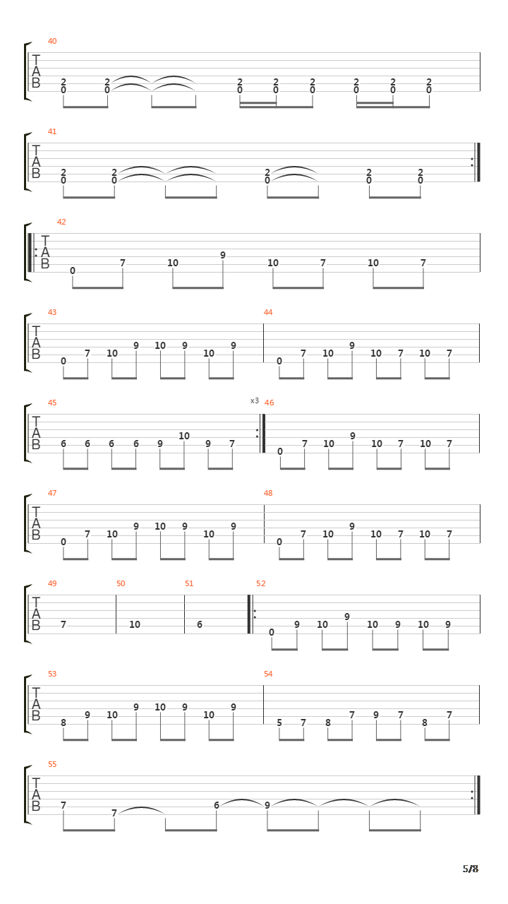 Laid To Rest吉他谱