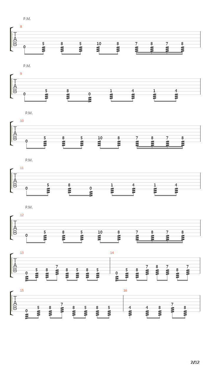 Laid To Rest吉他谱