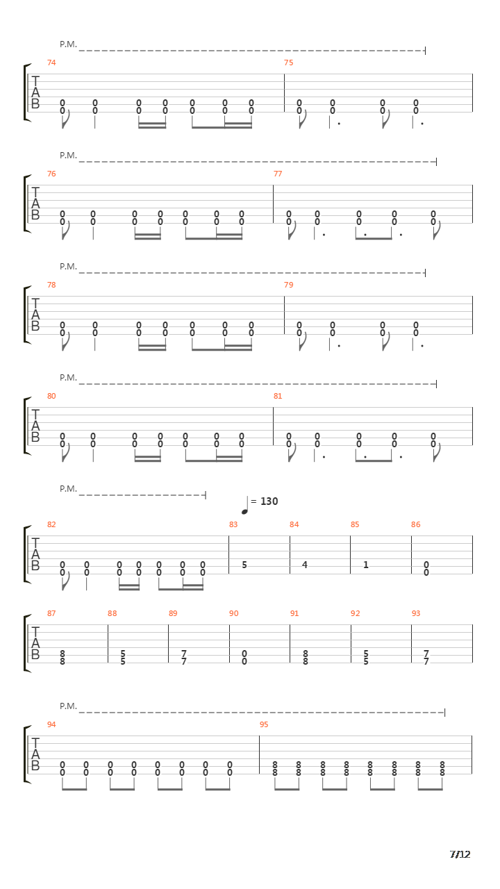 Laid To Rest吉他谱