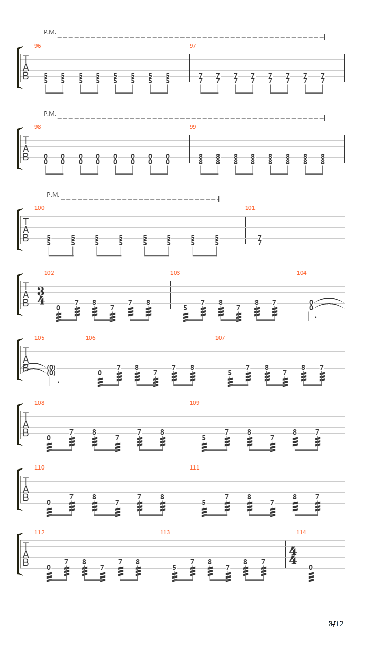 Laid To Rest吉他谱