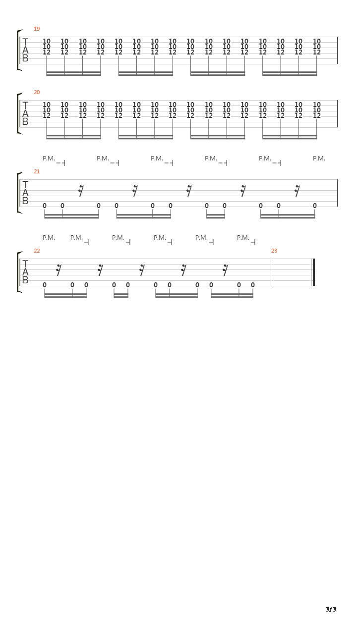 Songs For The Damned吉他谱