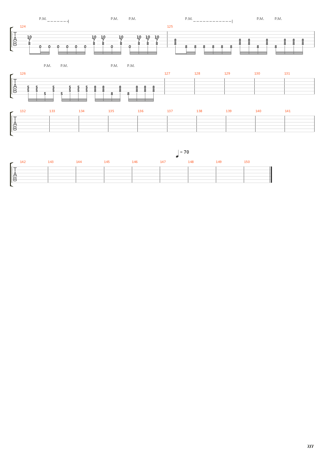 The Last Relapse吉他谱