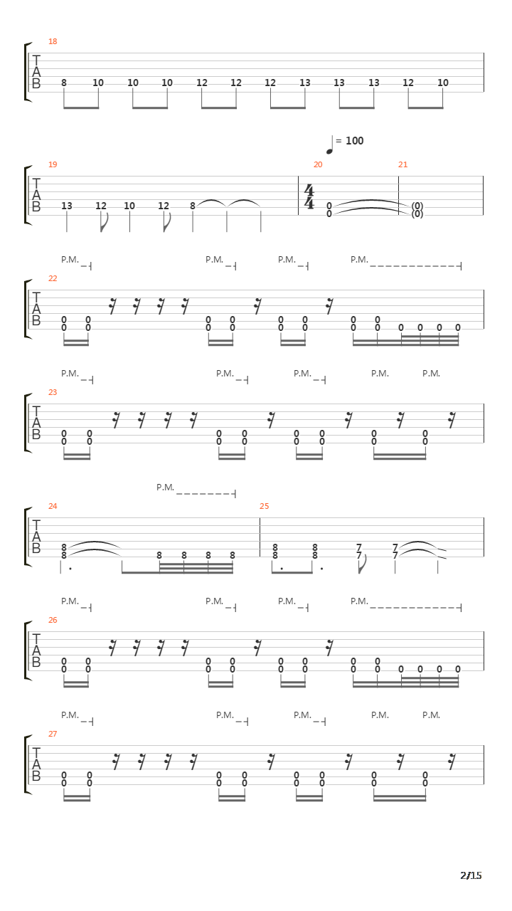 The Last Relapse吉他谱