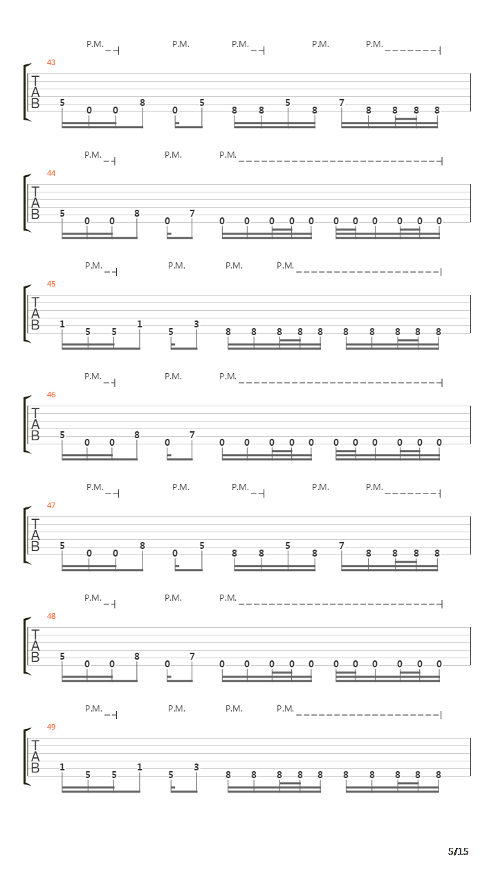 The Last Relapse吉他谱