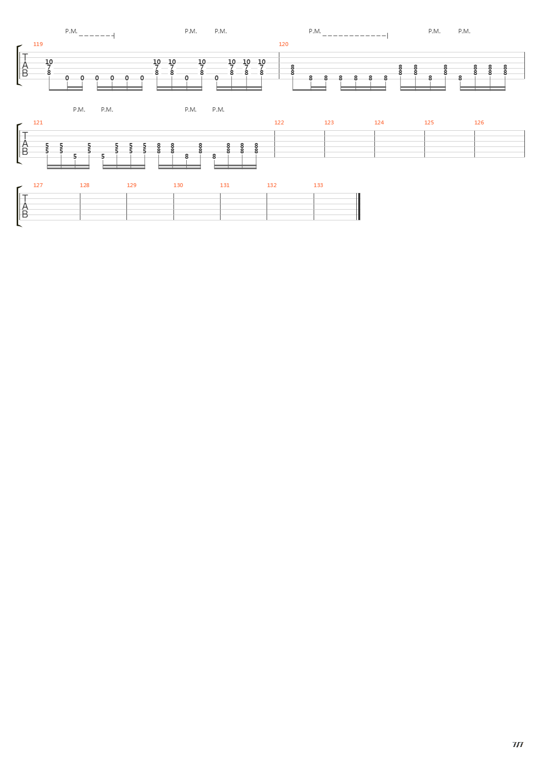 The Last Relapse吉他谱