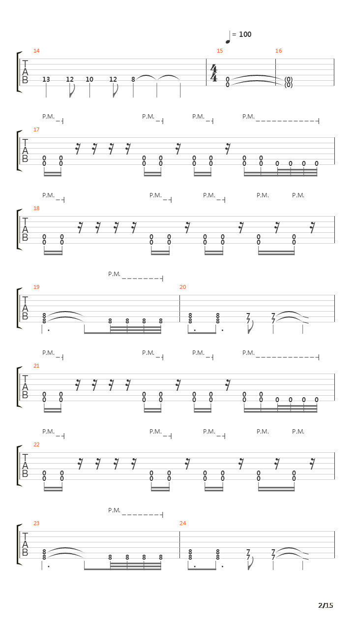 The Last Relapse吉他谱