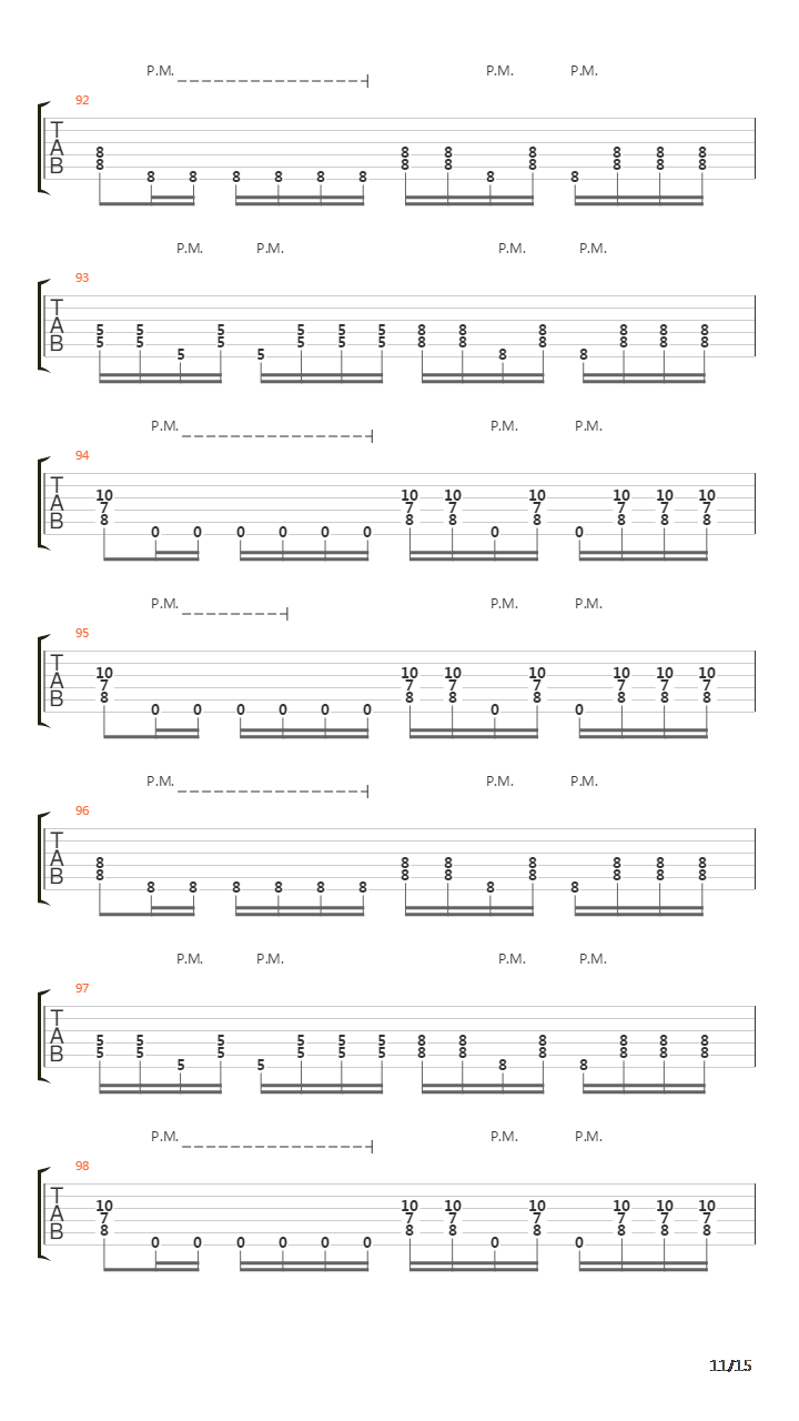 The Last Relapse吉他谱